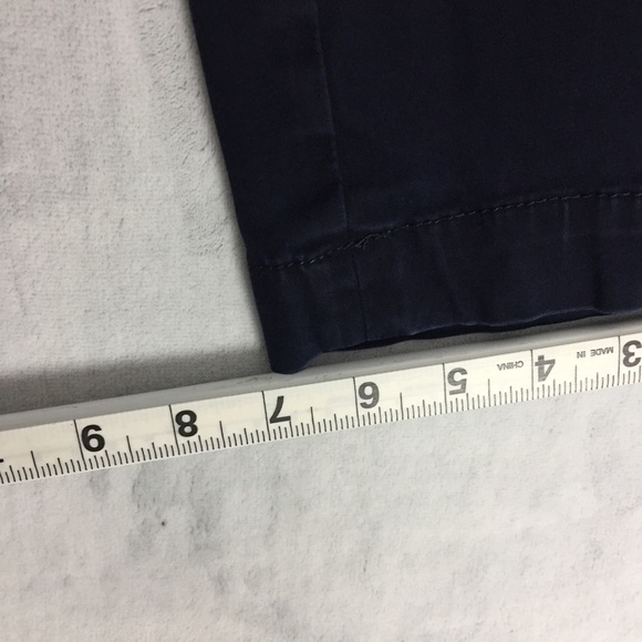 Talbots Perfect Chino Womens 8P Petite Dark Indigo Blue Pants Measure 32x27 - Picture 10 of 10